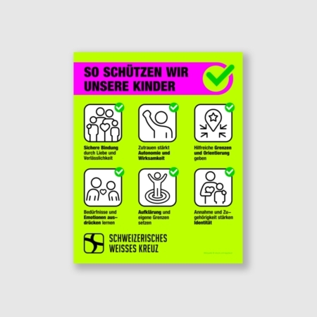 Plakat A2 „So schützen wir unsere Kinder“