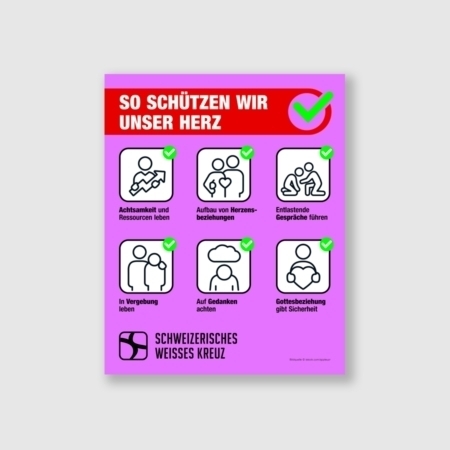 Plakat A2 „So schützen wir unser Herz“
